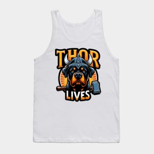 Rottweiler Viking Thor Lives Norse Design Tank Top